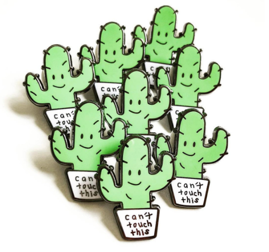 "Can't Touch This Cactus" Lapel Pin | Heroes for Hire Co