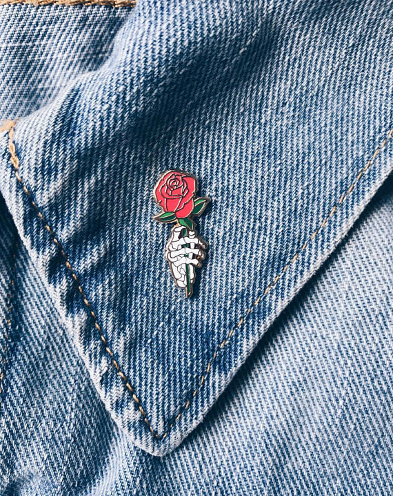 "Dead Rose" Lapel Pin | Heroes for Hire Co