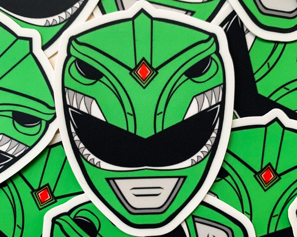 "Green Power Ranger" Vinyl Sticker | Heroes for Hire Co