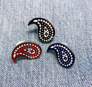 "Paisley Print" Lapel Pin | Heroes for Hire Co