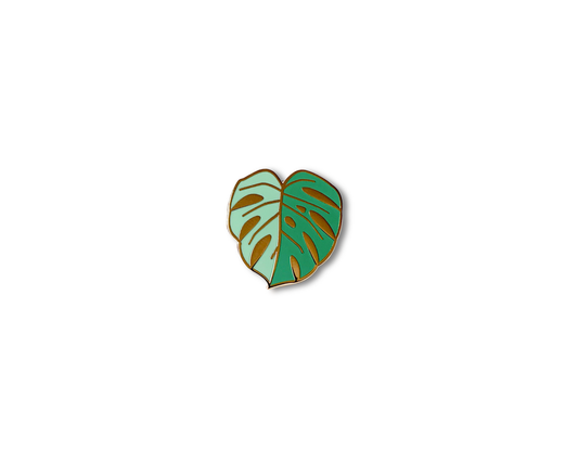 "Green Monstera Leaf" Lapel Pin | Heroes for Hire Co