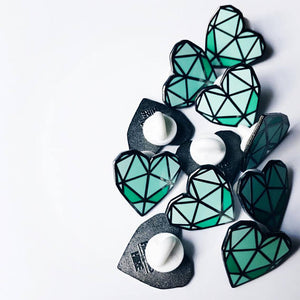 "Teal Heart" Lapel Pin | Heroes for Hire Co