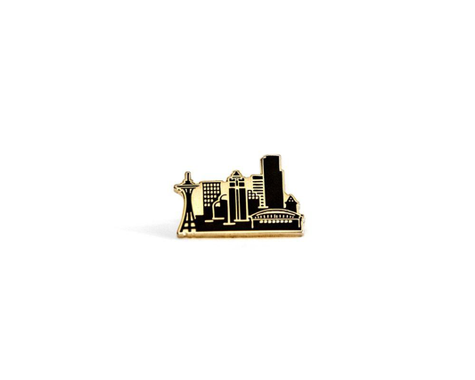 "Seattle Skyline" Lapel Pin | Heroes for Hire Co