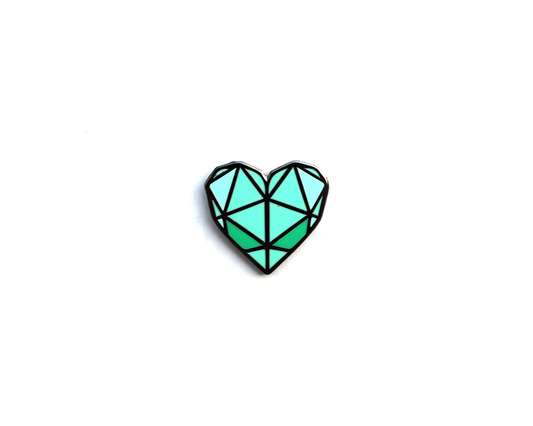 "Teal Heart" Lapel Pin | Heroes for Hire Co